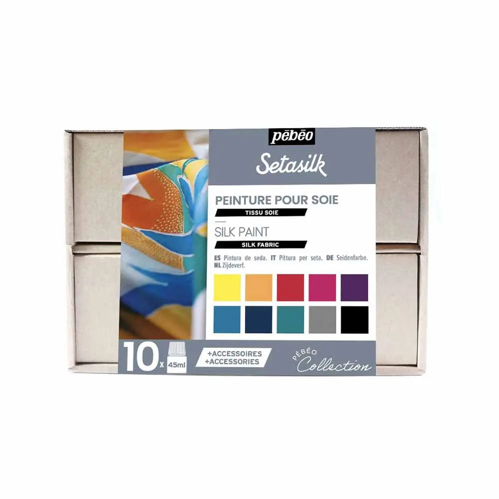 Pebeo Setasilk Colours Set Collection and Initiation Set Pebeo