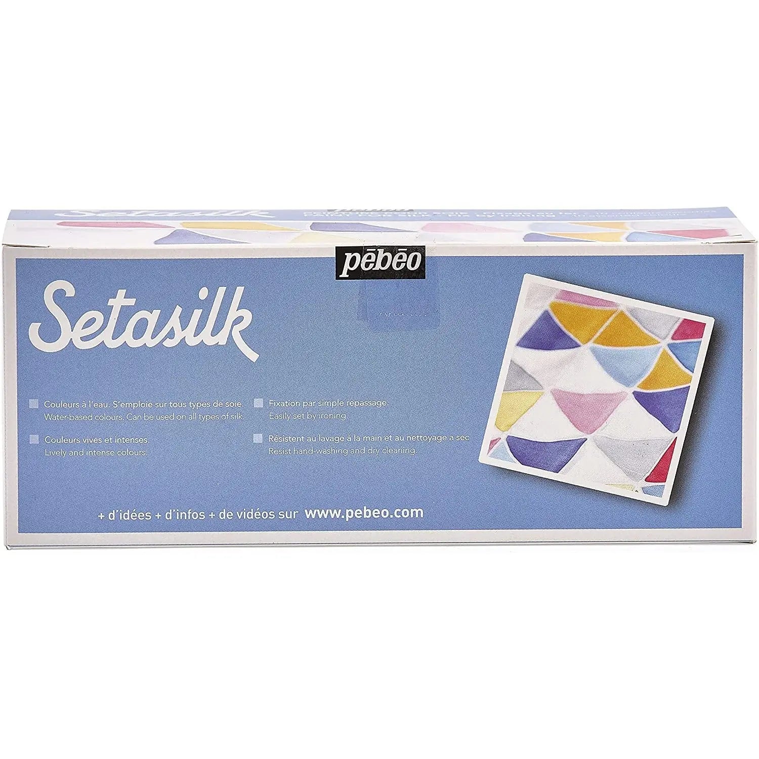 Pebeo Setasilk Painting Set Assorted Colours Set of 10 X 45ML Pebeo