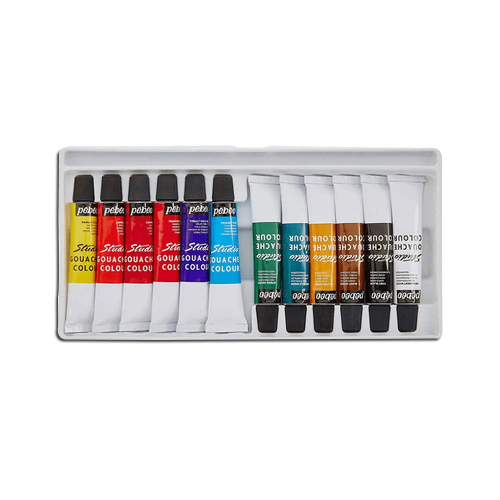 PEBEO – Studio XL Gouache – set met 24 buizen 20 ml verschillende kleuren accessoires – Gouache-set voor kunstenaars en beginners – penselen spatel canvas karton – heldere en levendige kleuren PEBEO – Studio XL Gouache – set met 24 buizen 20 ml verschillende kleuren accessoires – Gouache-set voor kunstenaars en beginners – penselen spatel canvas karton – heldere en levendige kleuren