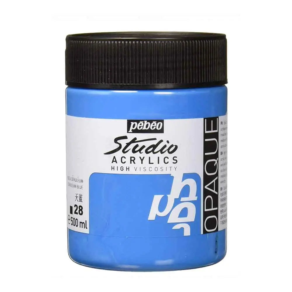 Pebeo Studio Iridescent Acrylic Paints / Colours High Viscosity 500ml (Loose) Pebeo