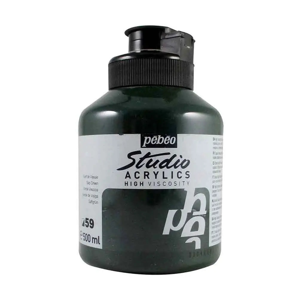 Pebeo Studio Iridescent Acrylic Paints / Colours High Viscosity 500ml (Loose) Pebeo