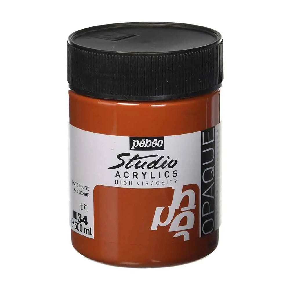 Pebeo Studio Iridescent Acrylic Paints / Colours High Viscosity 500ml (Loose) Pebeo