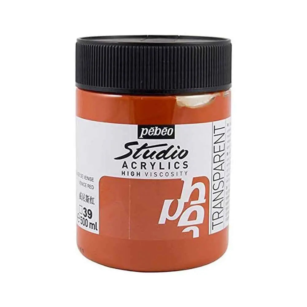 Pebeo Studio Iridescent Acrylic Paints / Colours High Viscosity 500ml (Loose) Pebeo