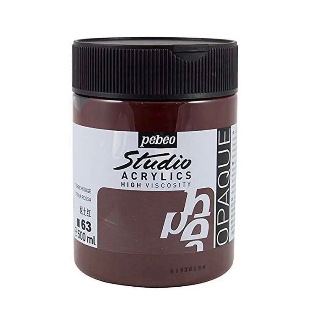 Pebeo Studio Iridescent Acrylic Paints / Colours High Viscosity 500ml (Loose) Pebeo