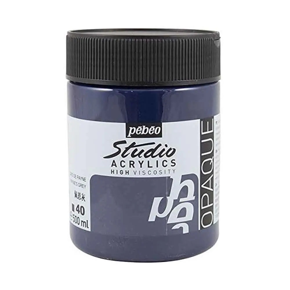 Pebeo Studio Iridescent Acrylic Paints / Colours High Viscosity 500ml (Loose) Pebeo