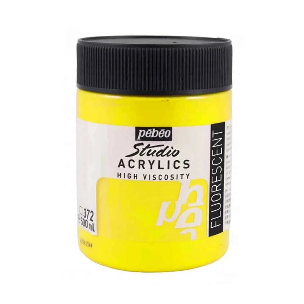 Pebeo Studio Iridescent Acrylic Paints / Colours High Viscosity 500ml (Loose) Pebeo