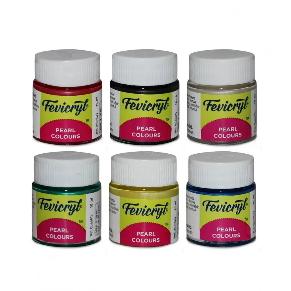 Pidilite Fevicryl Pearl Colours Set of 6 Pidilite
