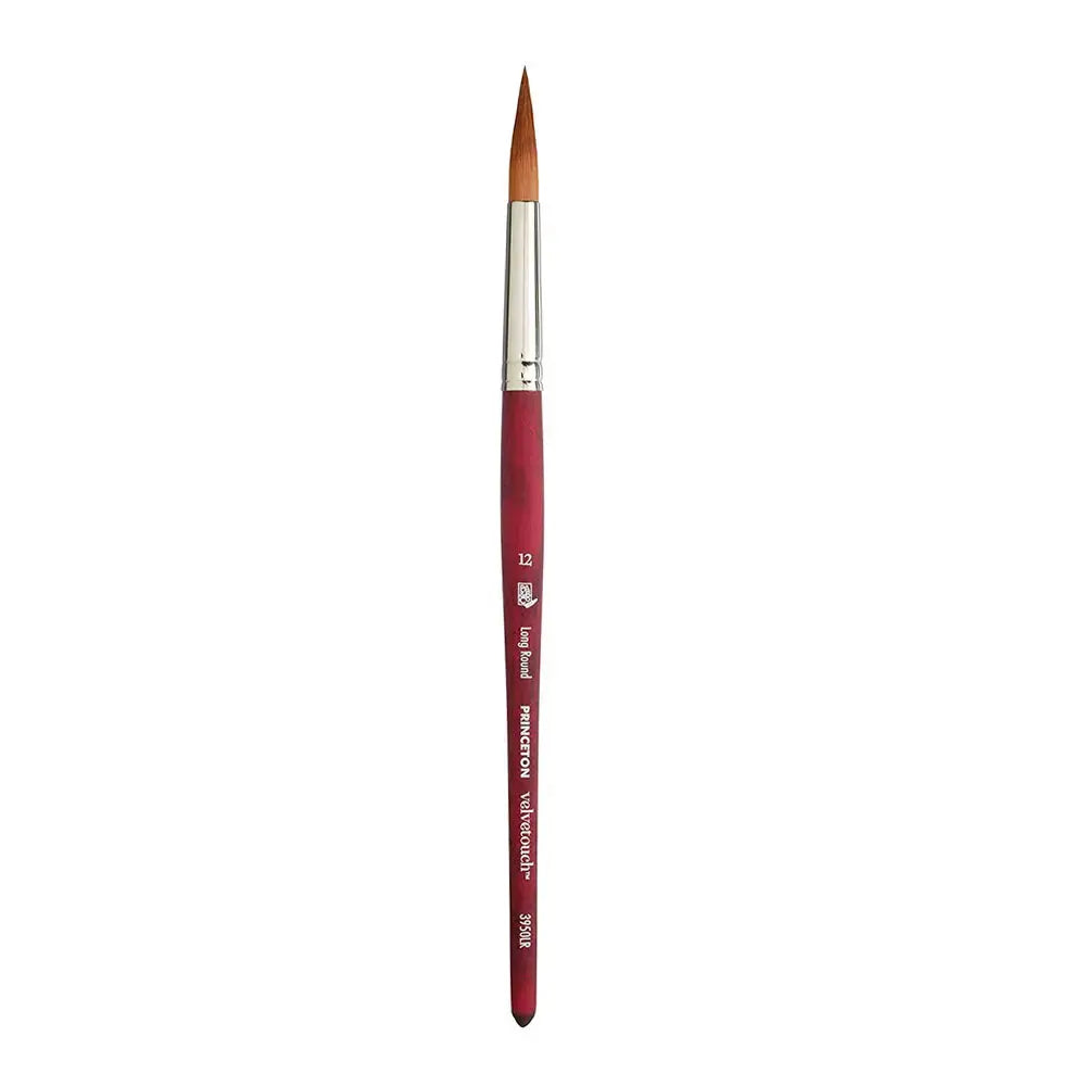 Princeton Velvetouch Luxury Synthetic Blend Brush 3950 Series For Mixed Media Paintings Princeton