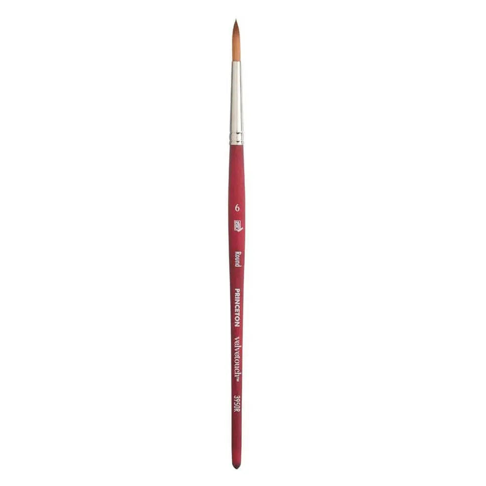 Princeton Velvetouch Luxury Synthetic Blend Brush 3950 Series For Mixed Media Paintings Princeton