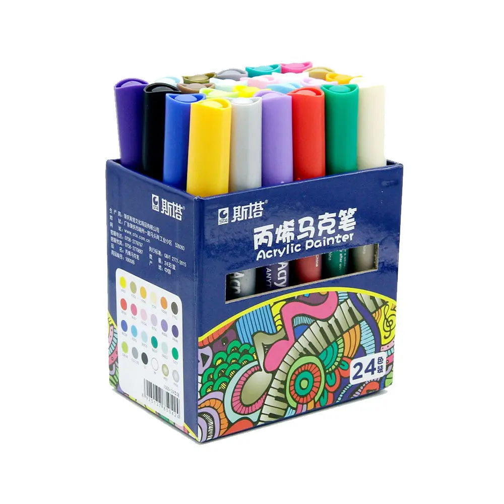 STA Acrylic Painter Marker 24 Colour Set