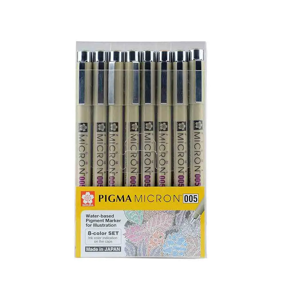 Sakura Pigma Micron Pen Colourful Ink (Set of 6 Colours) - Canvazo