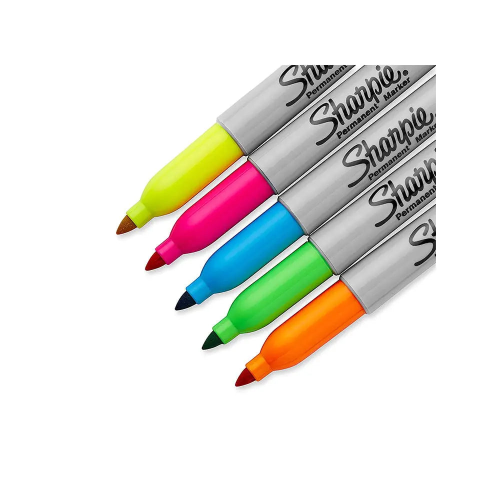 Sharpie Fine Neon Marker Assorted 5 Colour Set Sharpie