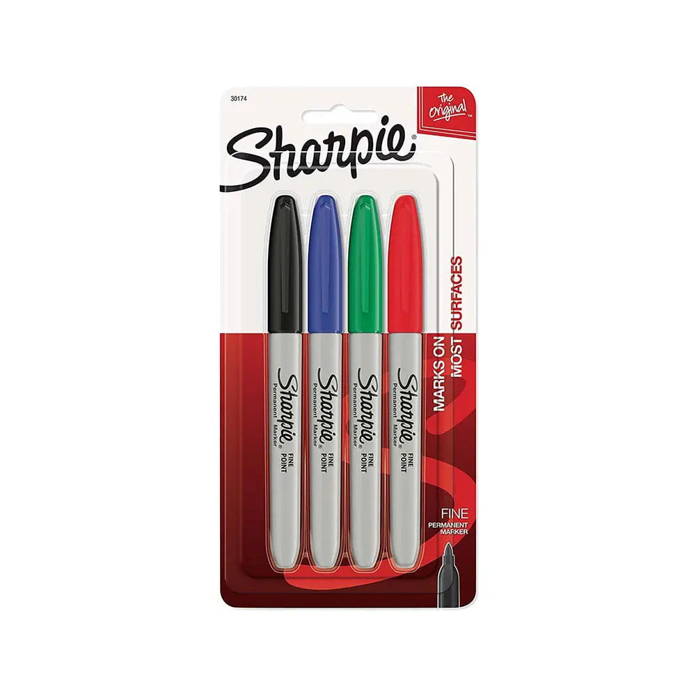 Sharpie Fine Tip Assorted 4 Colour Set Sharpie