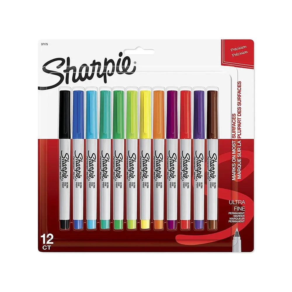 Sharpie Ultra Fine Marker 12 Colour Set Sakura