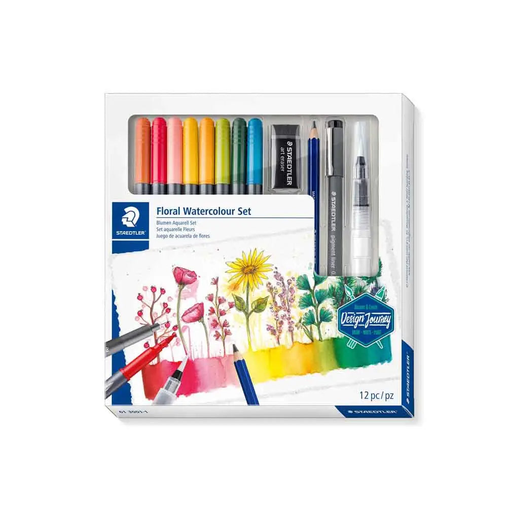 Staedtler Floral Watercolour Set Staedtler