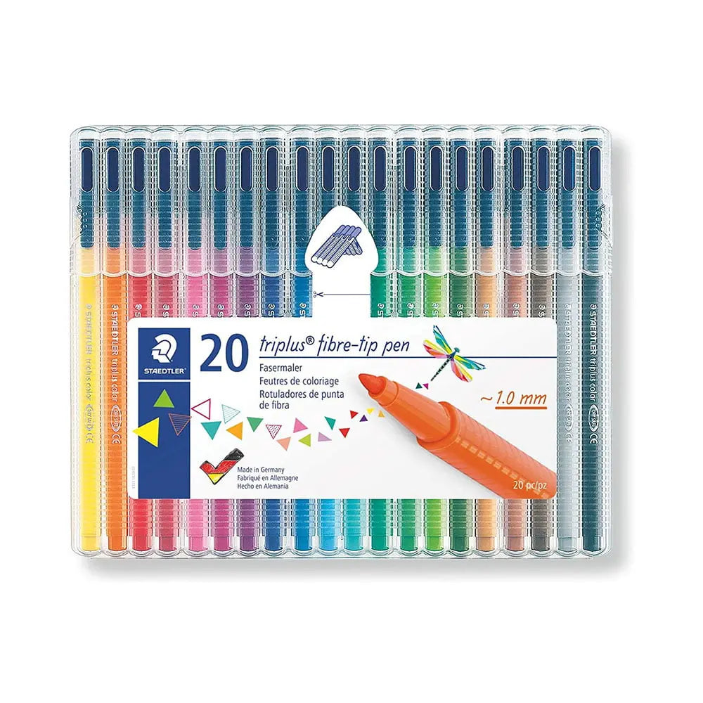 Staedtler Triplus Fibre Tip Pens Set 20Pcs