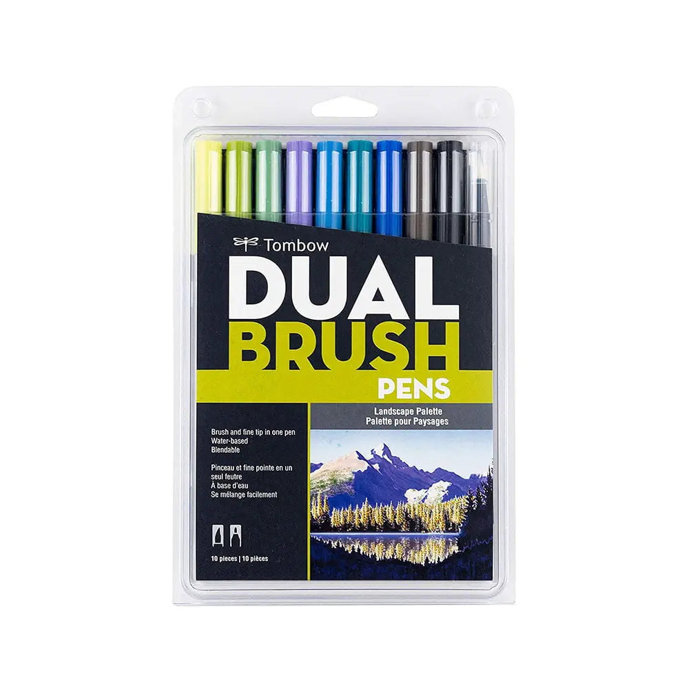 Tombow Dual Brush Pens Colour  Set - Landscape Palette Tombow