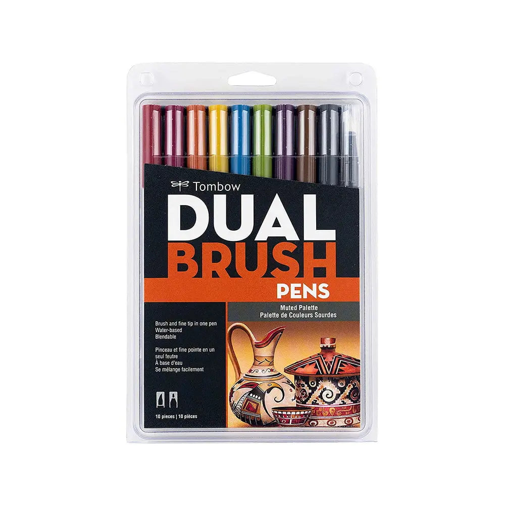 Tombow Dual Brush Pens Colour  Set - Muted Palette Tombow