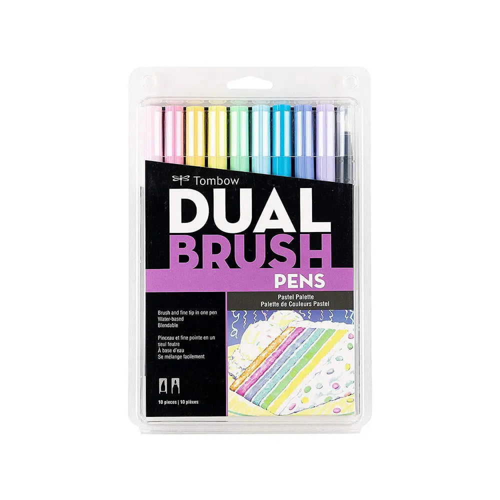 Tombow Dual Brush Pens Colour  Set - Pastel Palette Tombow