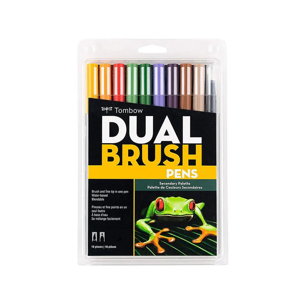 Tombow Dual Brush Pens Colour Set - Secondary Palette Tombow