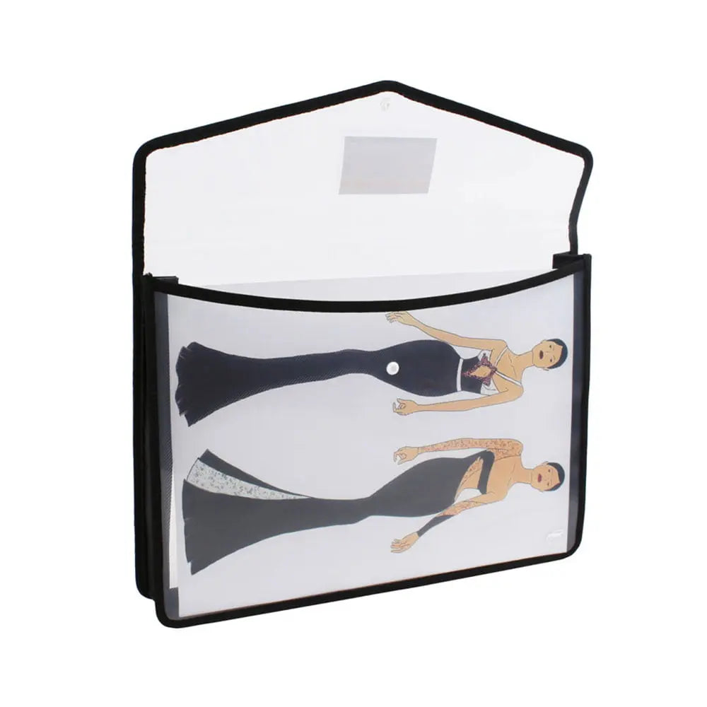 Trio Designer Button File Bag A3 Size Pack of 3 Trio