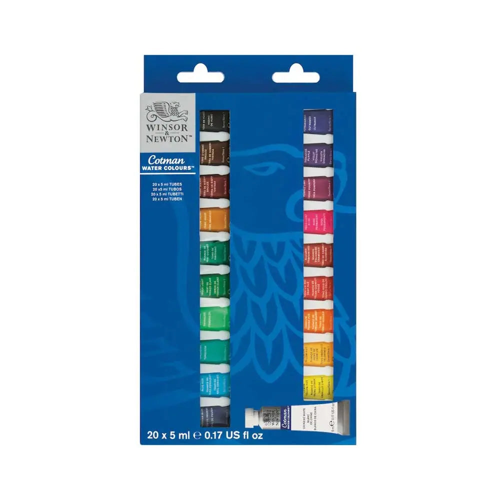 Winsor & Newton Cotman Water Colours - 20 x 5ml Tubes Winsor & Newton