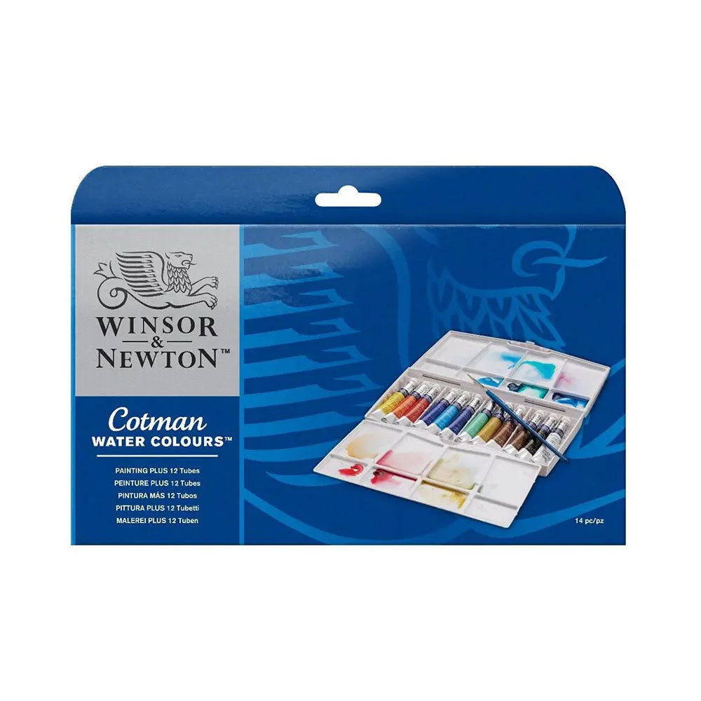 Winsor & Newton Cotman Water Colours Painting Plus - 12 x 8ml Tubes Winsor & Newton