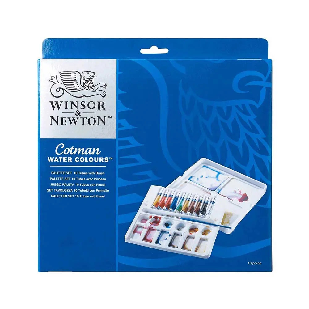 Winsor & Newton Cotman Water Colours Palette Set - 10 x 8ml Tubes Winsor & Newton