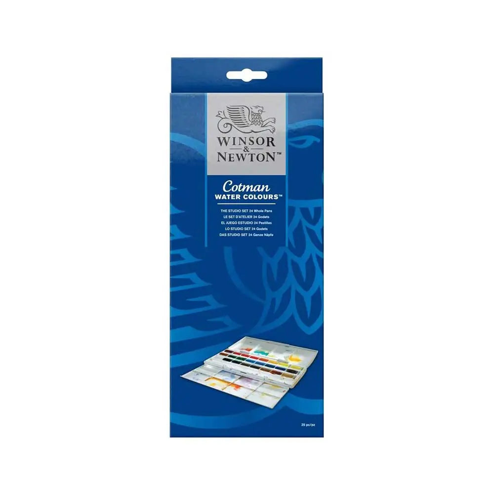 Winsor & Newton Cotman Water Colours Studio Set - 24 Whole Pans Winsor & Newton