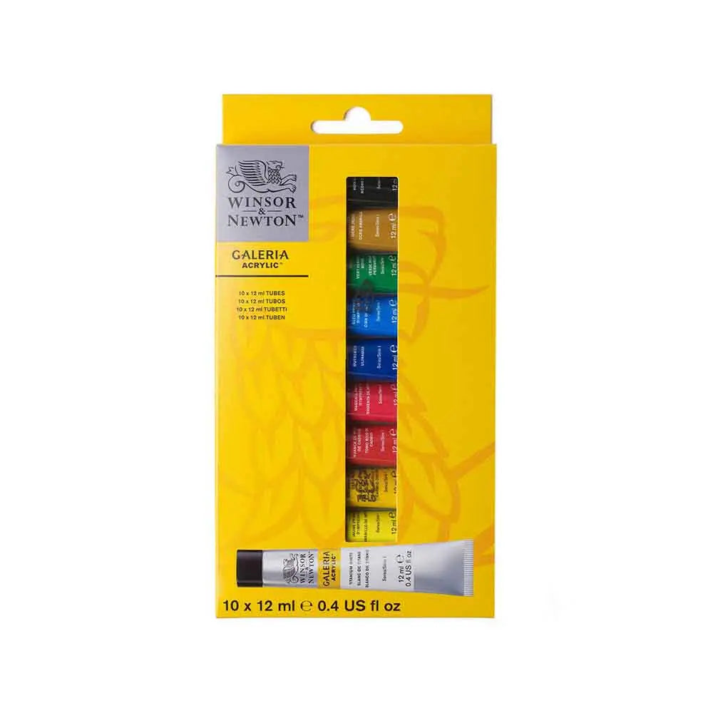 Winsor and Newton Galeria Acrylic Paints Set 10 x 12 ML Canvazo