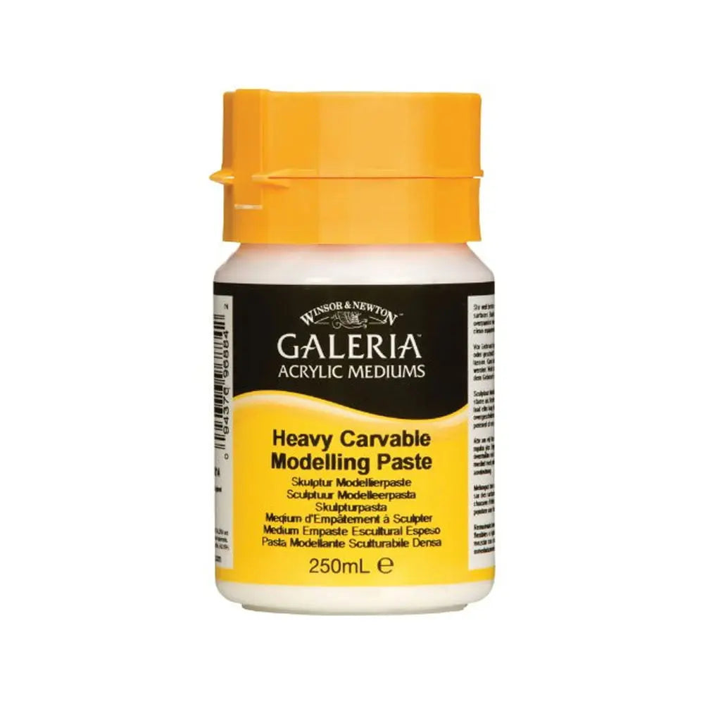 Winsor & Newton Galeria Acrylic Mediums - Heavy Carvable Modelling Paste Jar 250ml Winsor & Newton