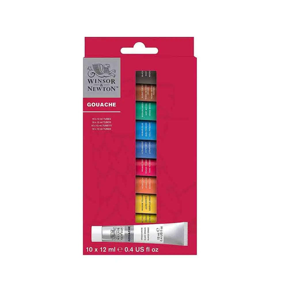 Winsor & Newton Gouache Colour - Access Set of 10 Tubes x 12ml Canvazo