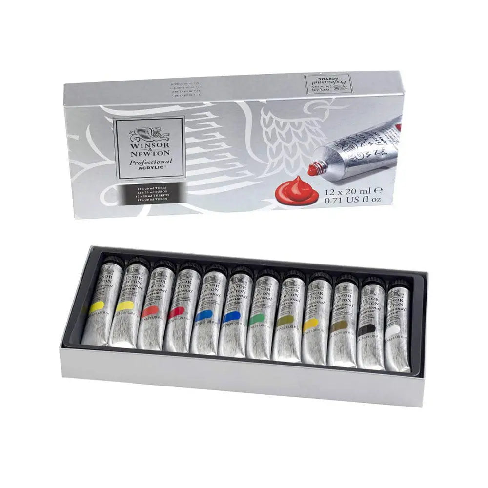 Winsor & Newton Professional Acrylic Colour - 12X20 ml Tubes Set Winsor & Newton
