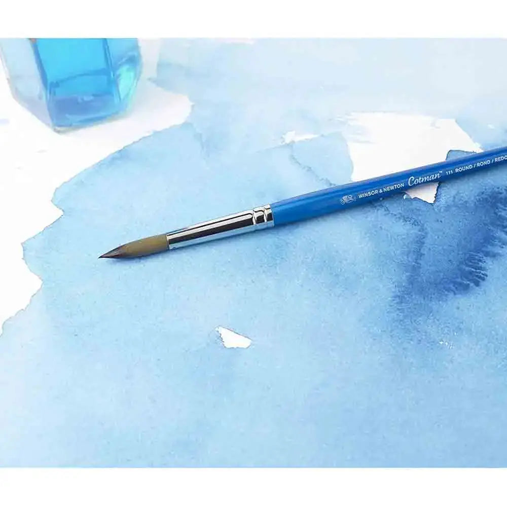 Winsor and Newton Cotman Watercolour Synthetic Hair Brush - Short Handle - Pack of 4 Winsor & Newton