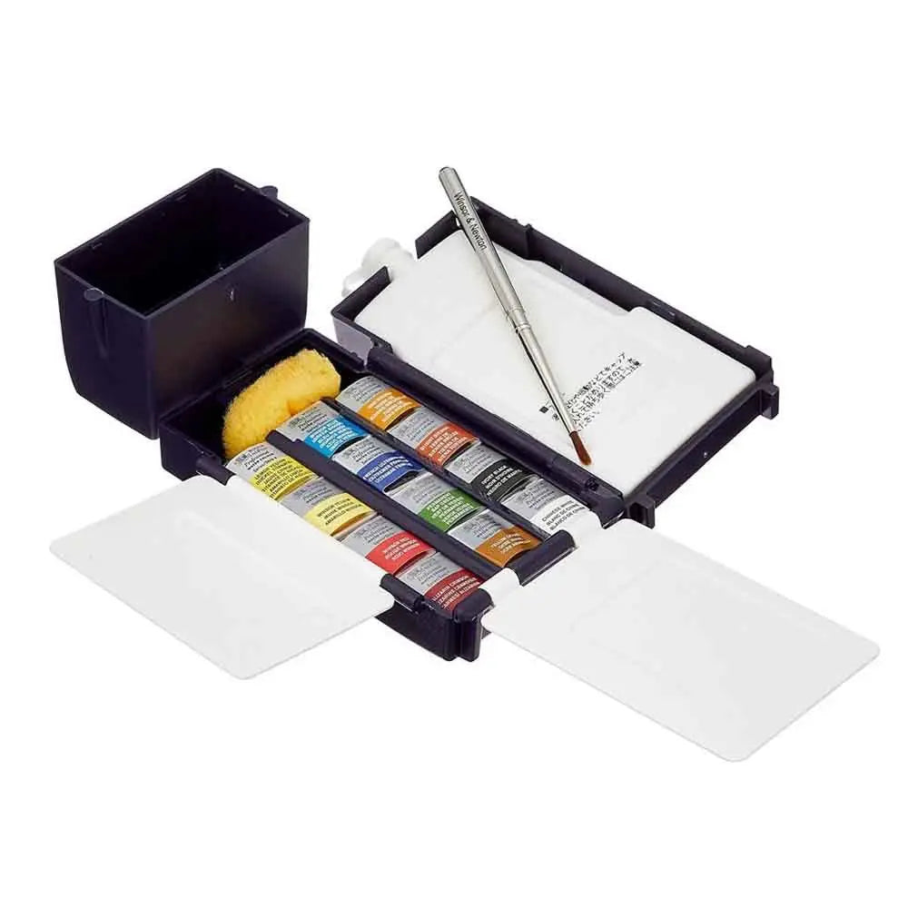 Winsor and Newton Professional Water Colour Field Box - 12 Half Pans Canvazo