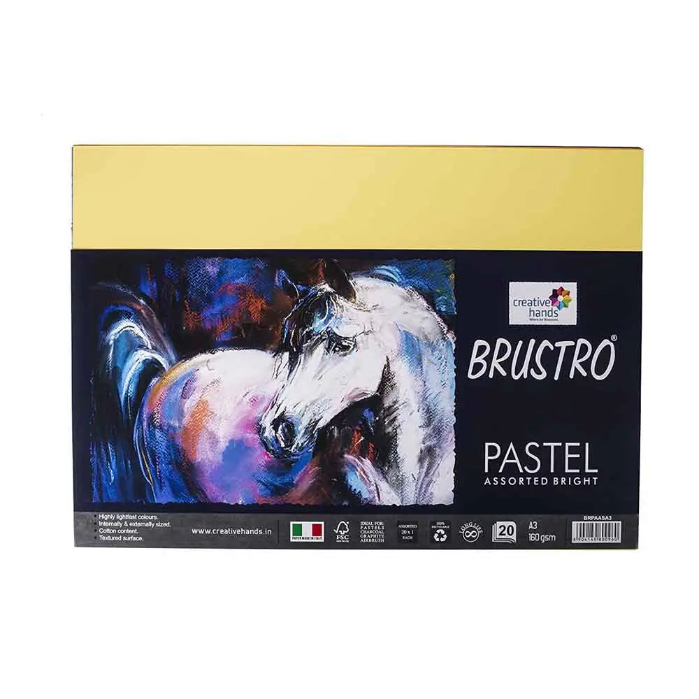 Brustro A3 Pastel Paper - Bright Assorted - 20 Sheets