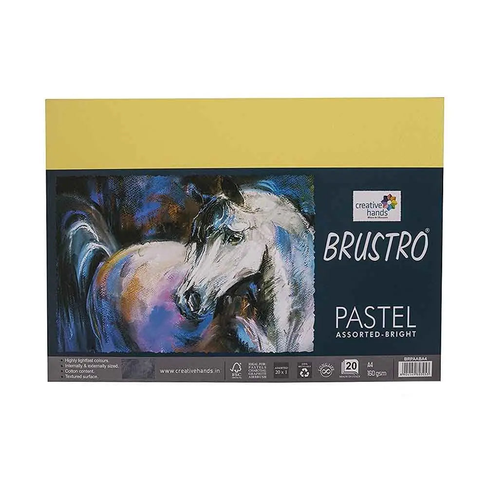 Brustro A4 Pastel Paper - Bright Shades - 20 Sheets