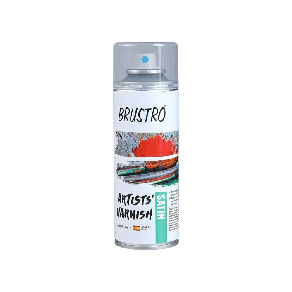 Brustro Satin Varnish Spray 200ml – Protective Art Coating