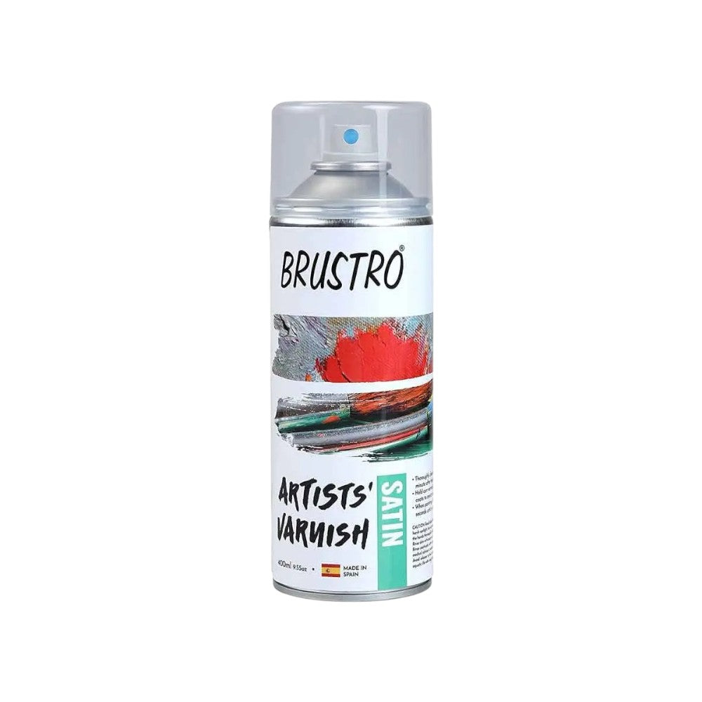 Brustro Satin Varnish Spray 400ml – Protective Art Coating