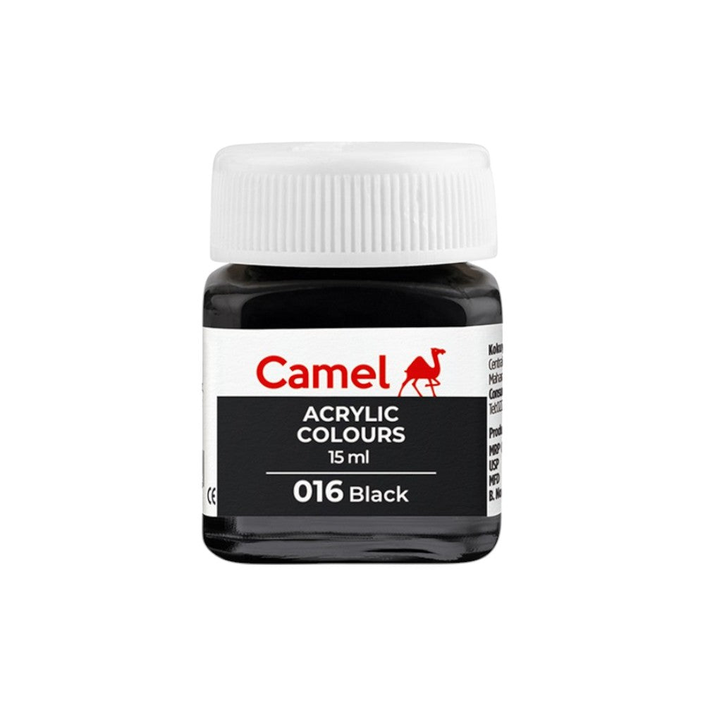 Camel Fabrica Acrylic Colours Ultra (Loose Colours) 15ml - Black