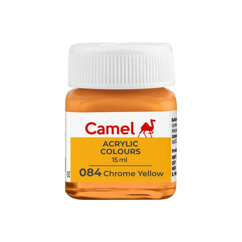 Camel Fabrica Acrylic Colours Ultra (Loose Colours) 15ml - Chrome Yellow