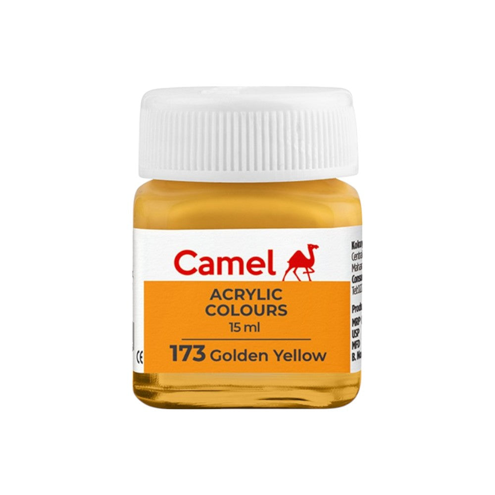Camel Fabrica Acrylic Colours Ultra (Loose Colours) 15ml - Golden Yellow