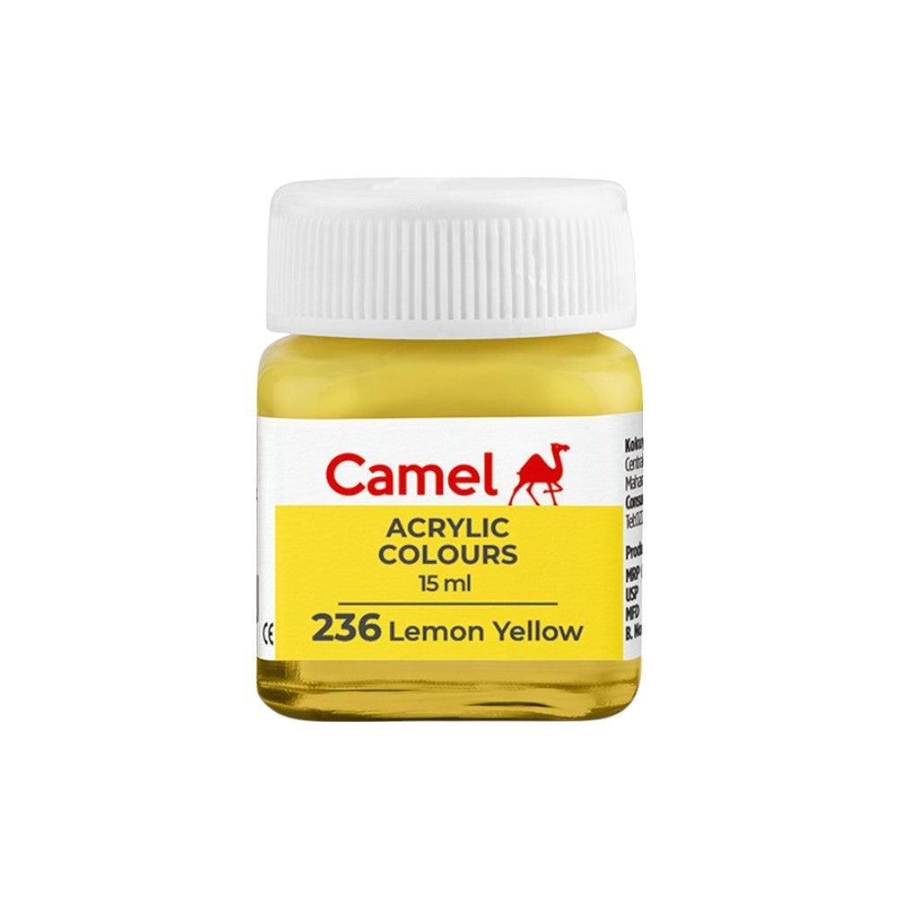 Camel Fabrica Acrylic Colours Ultra (Loose Colours) 15ml - Lemon Yellow