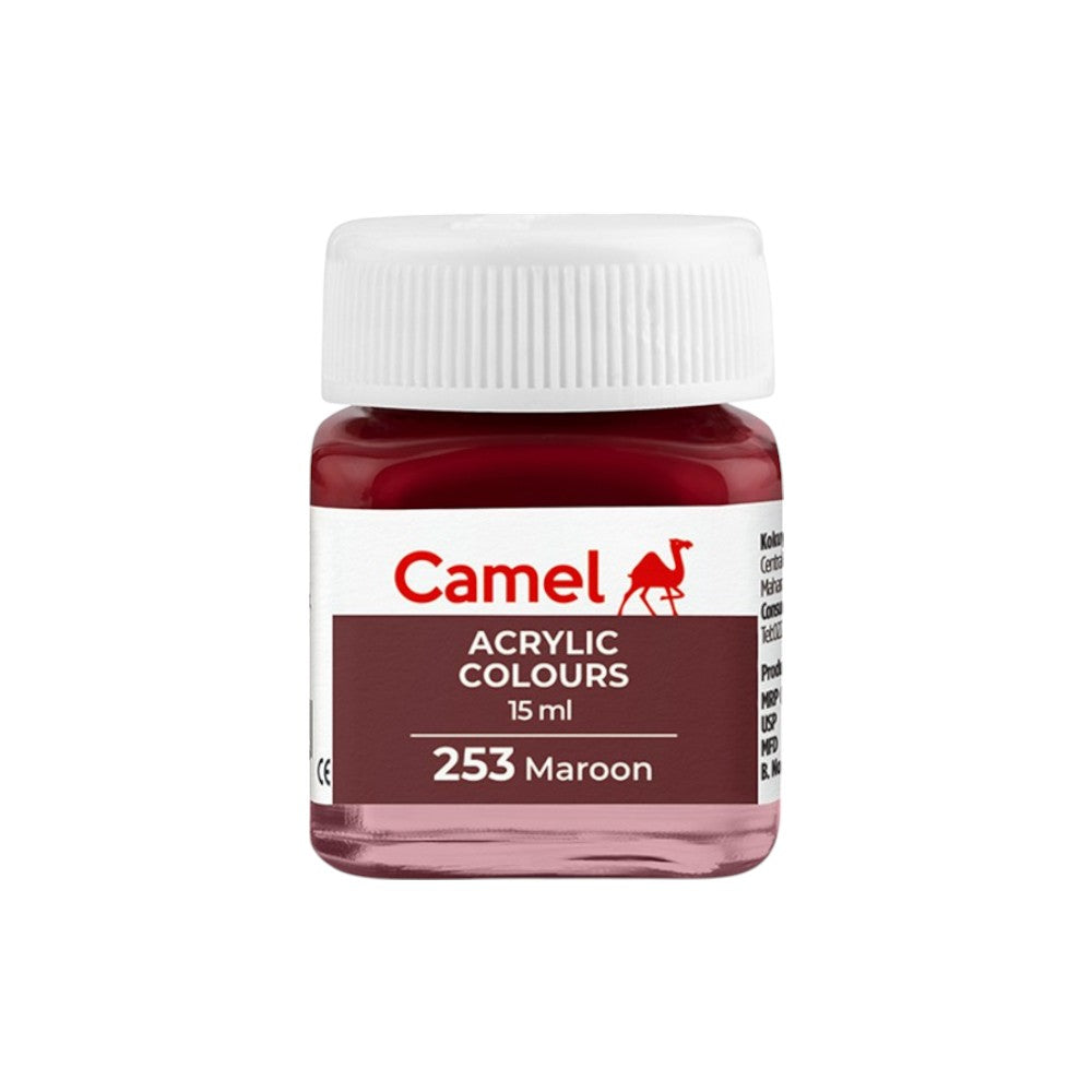 Camel Fabrica Acrylic Colours Ultra (Loose Colours) 15ml - Maroon