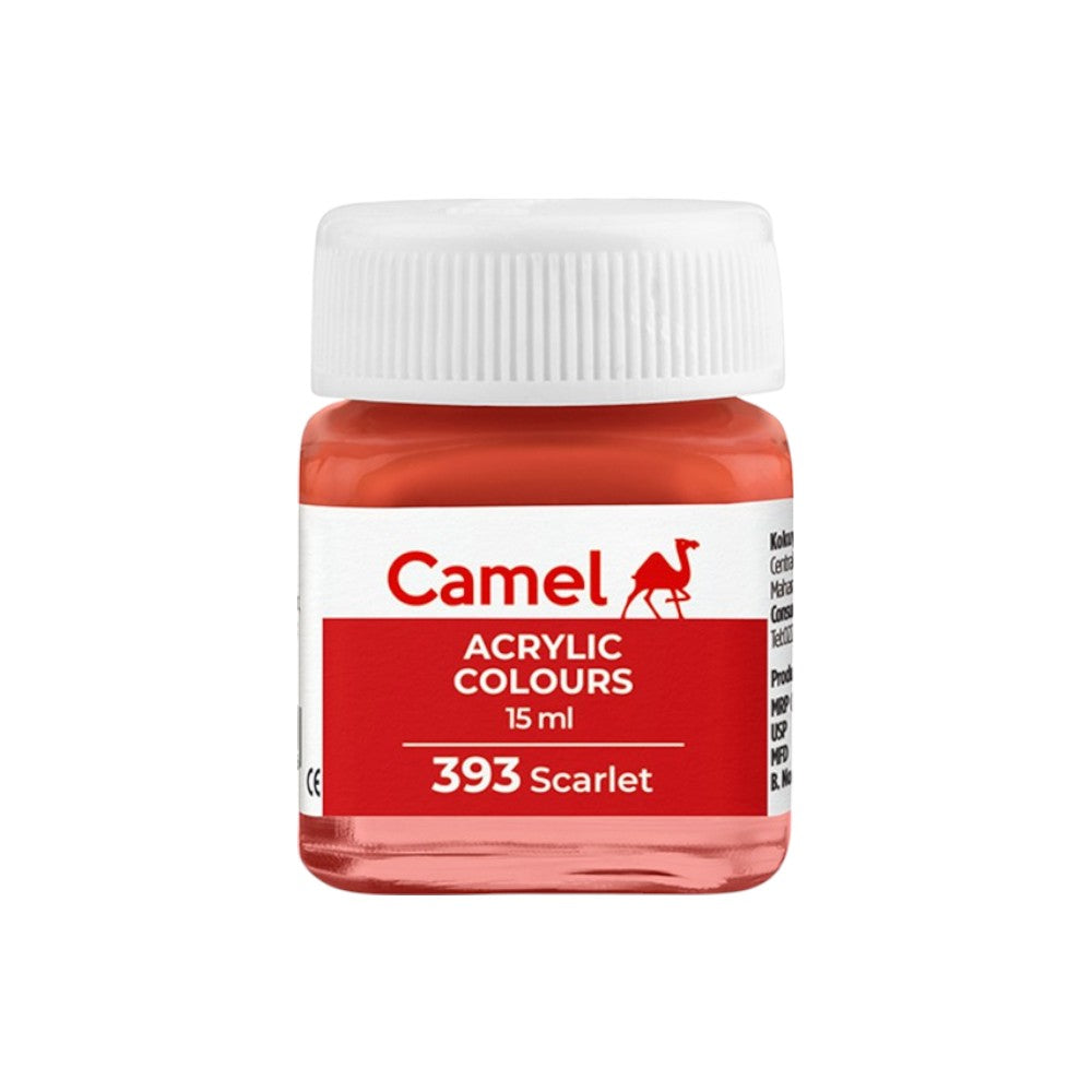 Camel Fabrica Acrylic Colours Ultra (Loose Colours) 15ml - Scarlet