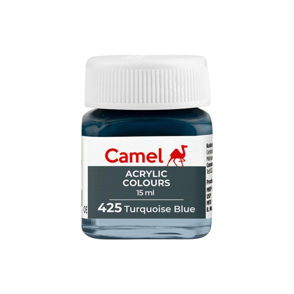 Camel Fabrica Acrylic Colours Ultra (Loose Colours) 15ml - Turquoise Blue