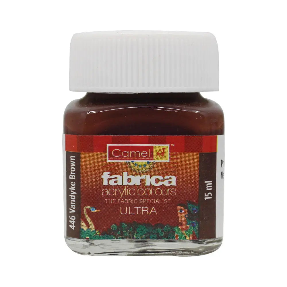 Camel Fabrica Acrylic Colours Ultra (Loose Colours) 15ml - Vandyke Brown