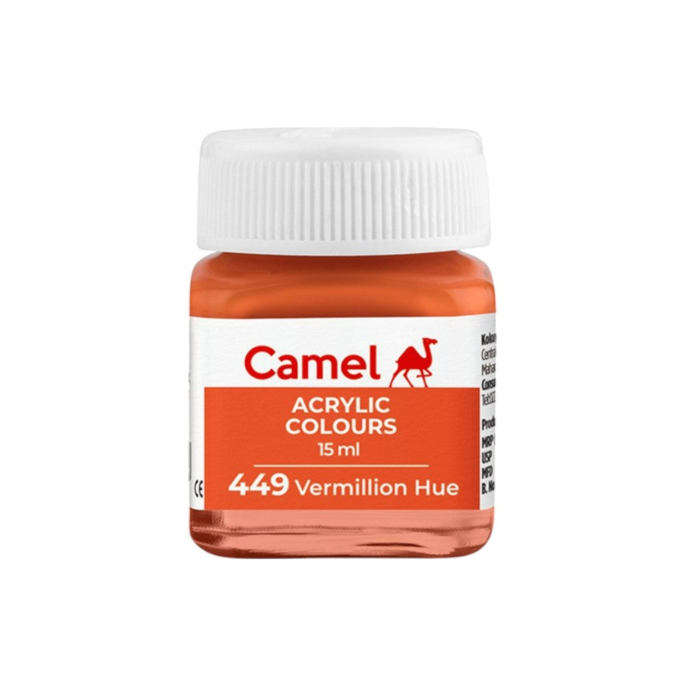 Camel Fabrica Acrylic Colours Ultra (Loose Colours) 15ml - Vermillion