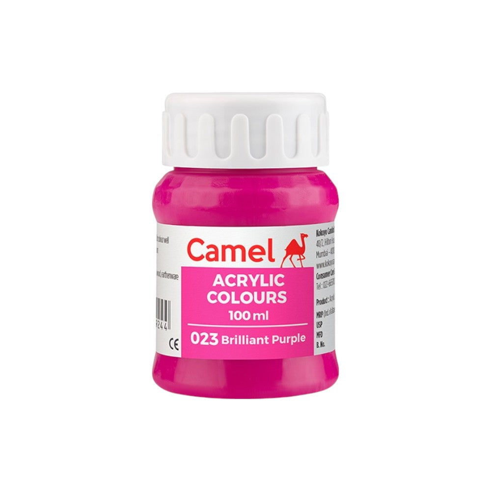Camel Fabrica Acrylic Colours Ultra (Loose Colours) 100ml - Brilliant Purple