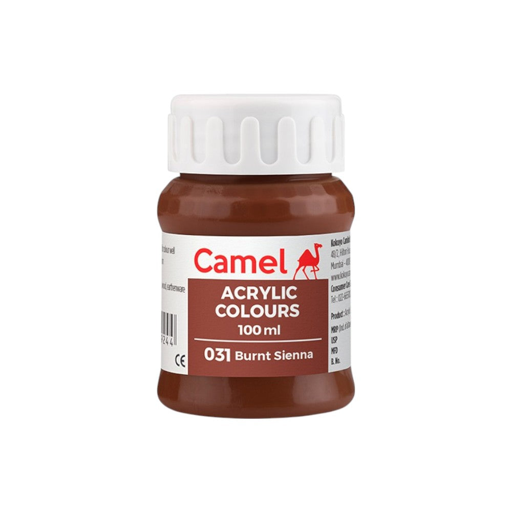 Camel Fabrica Acrylic Colours Ultra (Loose Colours) 100ml - Burnt Sienna